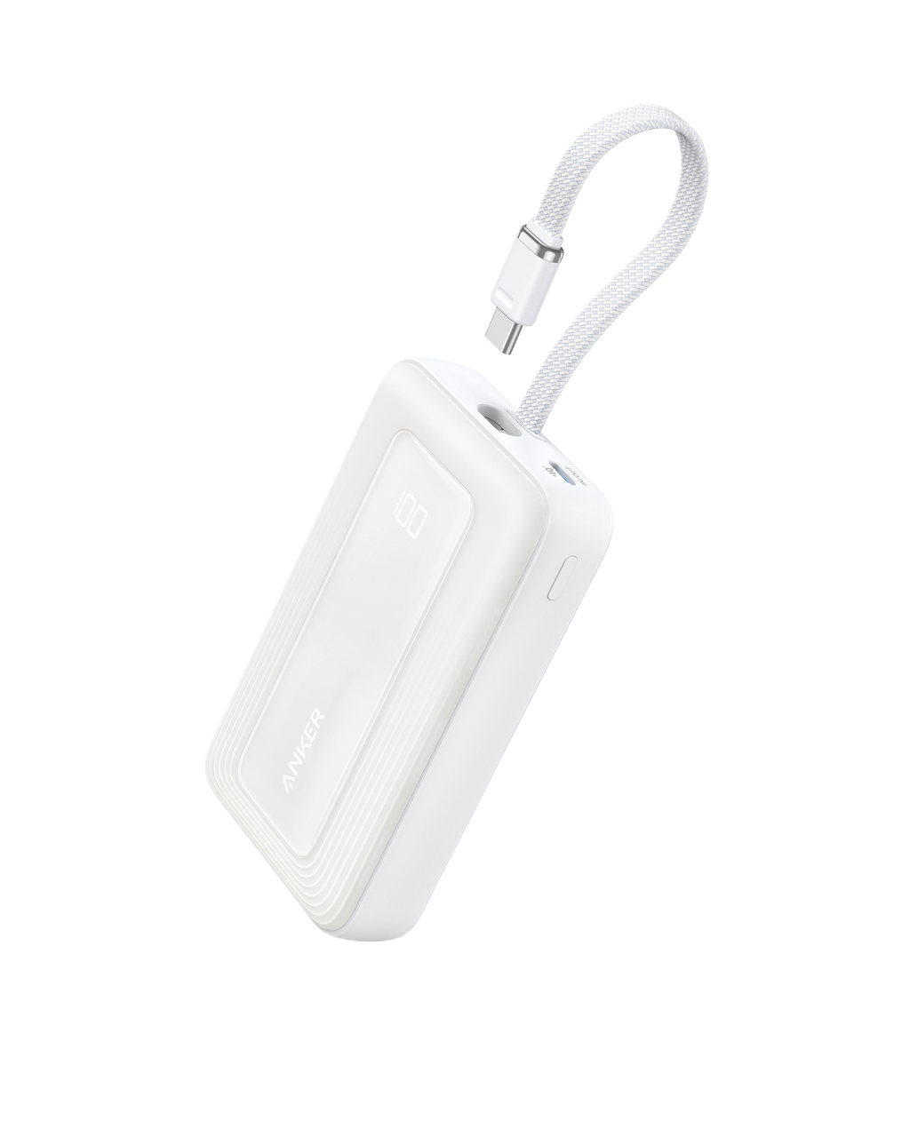 Zolo Power Bank (10K, 30W) with a 5.4-inch (13.7 cm) built-in USB-C cable.