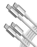 2-Pack New Nylon USB-C to USB-C Cable (3 ft / 6 ft, 60W)